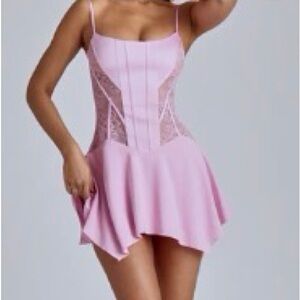 Oh Polly Light Pink Lace Chemise